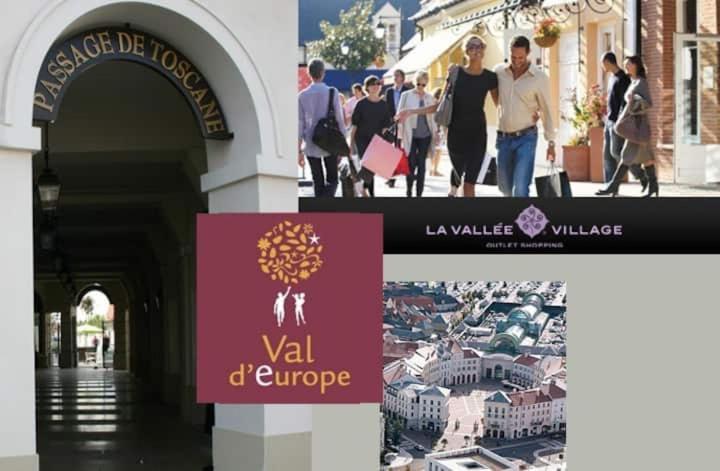 Appartement Spacieux Disneyland - La Vallee Village - 6 Personnes - 60M2 Saint-Germain-sur-Morin Exterior foto
